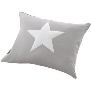 Belino Stars - Cojín decorativo para cuna, color gris