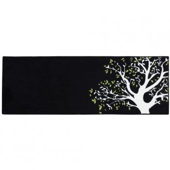 Laroom Alfombra, Polyester-Acrylic y ThermoPlastico Rubber, Negro