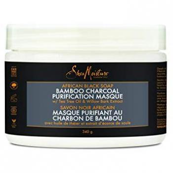 Mascarilla Capilar African Black Soap con Carbón de Bambú - Shea Moisture (340 g)