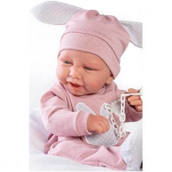 Muñeca Recién Nacida Carla Conejita con Cojín