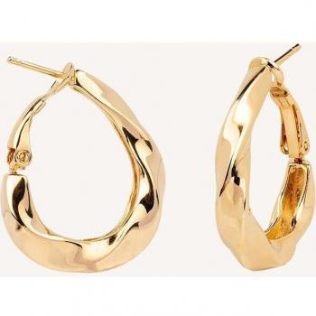 Pendientes Vidal & Vidal Essentials acabados en oro 18 Kt con cierre catalán