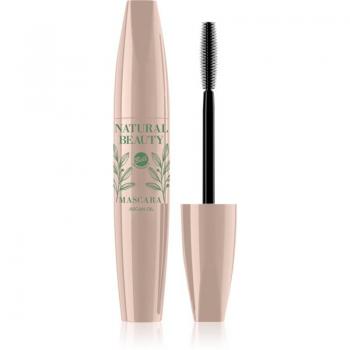 Máscara de pestañas Natural Beauty con aceite de argán, 9 g, para aportar volumen y longitud