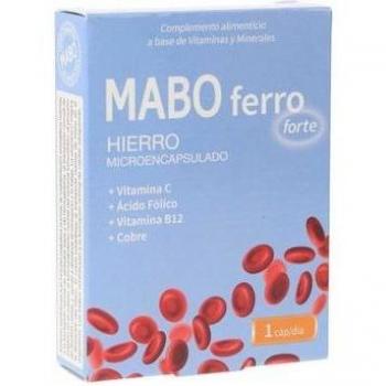 MaboFerro Forte Cápsulas - Suplemento de Hierro, 30 Cápsulas