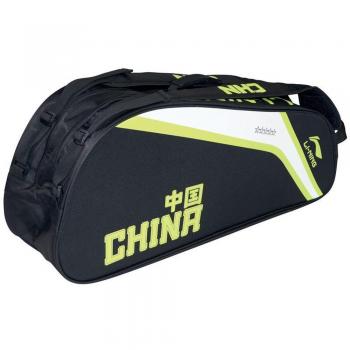 Li-Ning Pro Thermo Negro/Verde 6 – Bolsa de raqueta de bádminton RRP £75