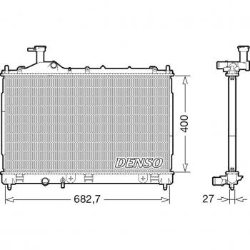 Radiador DENSO DRM45042 - Componente de Calidad OE para Refrigeración del Motor
