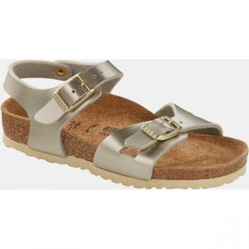 Birkenstock - Sandalias abiertas Rio Kids de niña de varias correas con hebilla, modelo Rio Niños Dorado 1014829