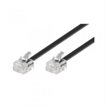 Microconnect 6m RJ11 m/m Negro