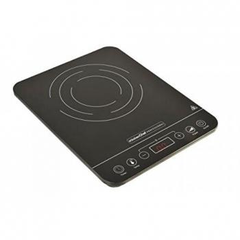 Placa de Inducción Independiente KitchenChef KCYL-20K68, 1 Fuego, 2000W, Diseño Ultra Fino, Color Negro