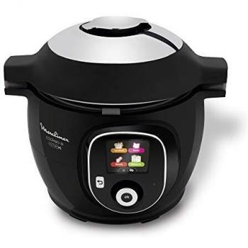 Robot de cocina Cookeo + Connect, con conexión a aplicación vía Bluetooth, con 150 recetas, 6 litros, de la marca Moulinex. Ref: YY2942FB