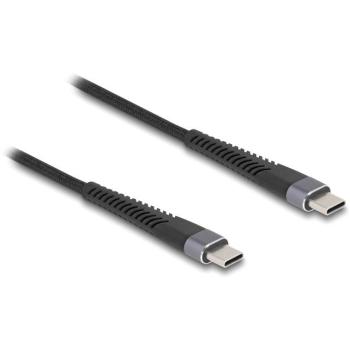 Cable USB 2.0 C a C, 60 W, 1 m, con protección contra dobleces