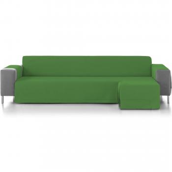 Eiffel Textile Marsella Cubre Sofá Algodón Verde 240 x 195 x 2 cm Chaise Longue Brazo Derecho