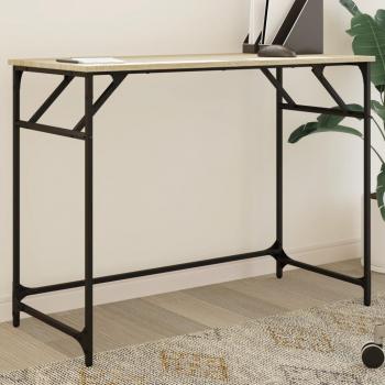Escritorio Sonoma 100x45x76 cm Madera de ingeniería y acero pintado en polvo