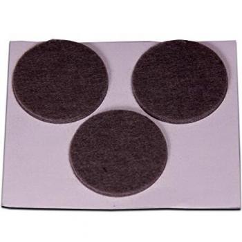 Brinox B76080G Deslizadores de fieltro sintético, Gris, Diámetro 42 mm, Set de 3 Piezas