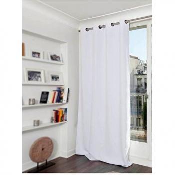 Cortina Moondream 3-en-1 Acústica Térmica Opaca Blanca 140x300 cm
