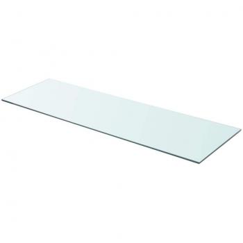 vidaXL Shelf Panel Glass Clear 90x30 cm