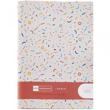 Cuaderno grapado 4º 32 hojas pauta 4mm Mr con ejercicios Rubio Miquelrius 8142