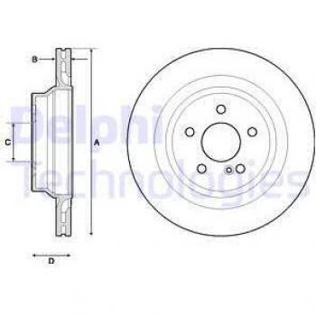 Disco de freno DELPHI BG4705C