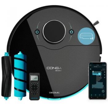 Robot Aspirador Cecotec Conga 8090 Ultra X con Friegasuelos y Control por WiFi, 10000 Pa
