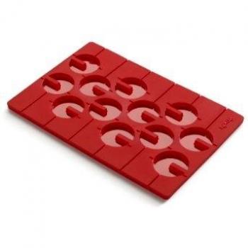 Lékué 0212400R01M017 Molde piruletas, Rojo