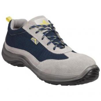 Zapato de seguridad Delta Plus Asti S1P SRC serraje gris, Zapatillas de seguridad Unisex color Gris, talla 40, certificación S1P SRC