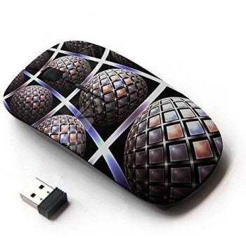 ARTECH [ Ratón óptico 2.4G inalámbrico ] [ Pattern 3D Art Globe Futuristic ]