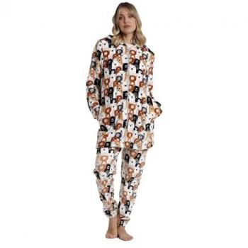 Bata de Mujer Calentita de Manga Larga Family Bear Multicolor Admas 2024