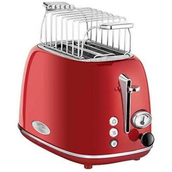 ProfiCook TA 1193 Retro Tostadora Pan Ranura Ancha 2 Rebanadas, Diseño Vintage, 3 Funciones, Indicador