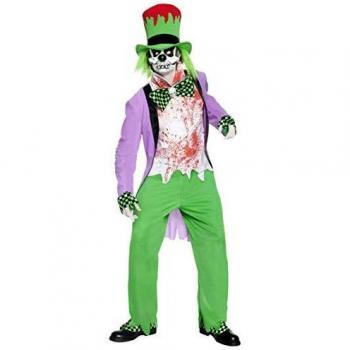 Smiffys Disfraz de Sombrerero Zombi, con Parte de Arriba, pantalón, Sombrero, Camisa, ca