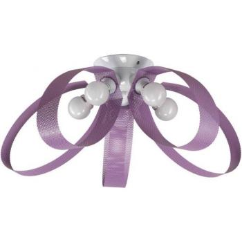 Plafón MILA 5 Luz Malva Metal