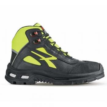 Zapatos de seguridad U-Power Form S3 CI RS SRC ESD - Negro / Amarillo - Talla 48 EU