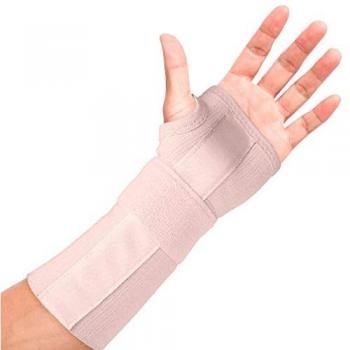Muñequera Elástica Estabilizadora Larga Con Férula Palmar SR - Ortopedia 22 cm S