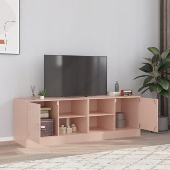 Mueble TV 2 Piezas Acero Rojo Rosa 67x39x44 cm