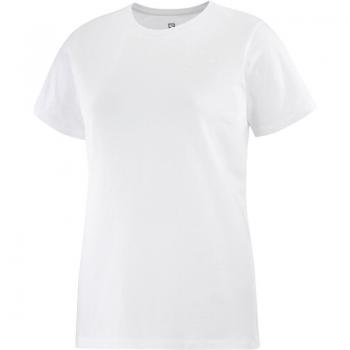 Camiseta de Manga Corta Mujer Salomon Small Logo Blanco