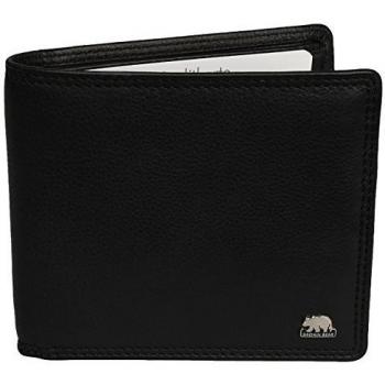 Brown Bear - Cartera para hombre  Hombre negro