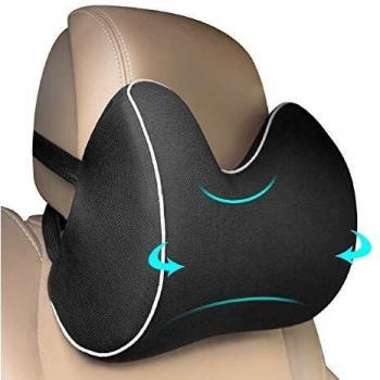 Feagar Reposacabezas Viscoelásticas para Coche - Almohada Cervical para Coche, Almohada Cervical para Asiento Coche, Gaming Silla, Cojin Cervical Auto,Negro