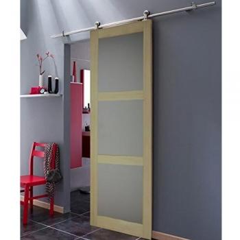 Puerta Corredera de Paulownia con 3 Espejos, Dimensiones H204 x L83