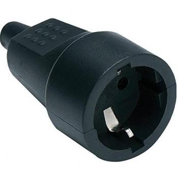 Famatel - Base toma tierra 16a-250v caucho negro