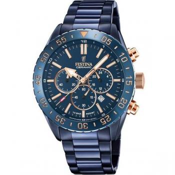 Festina Ceramic Men's Blue Dial Watch F20576/1