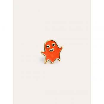 Pendiente Singularu Ghost Fluorescent Orange Baño Oro