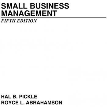 Small Business Management Paperback by Hal B. Pickle