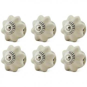 6x Perillas De Muebles-blanco-crema GH12 15022-E R4 2 K20