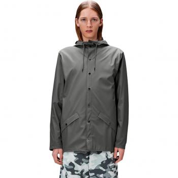 Rains Unisex Jacket - Grey - Size: L