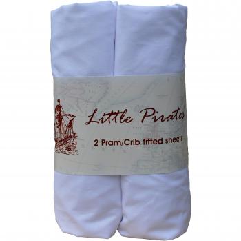 2 x Bébé Landau/berceau/couffin Drap-housse 100% luxe brossé Percale Coton Blanc 40 x 40 x 90 cm