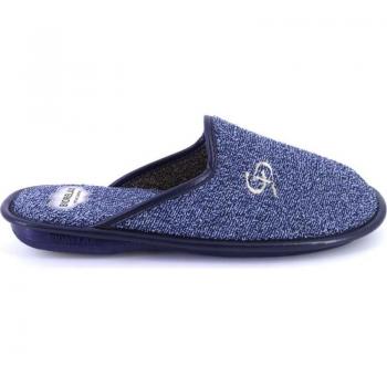 Zapatillas de casa de hombre COSDAM 1460 12 azul marino descalza