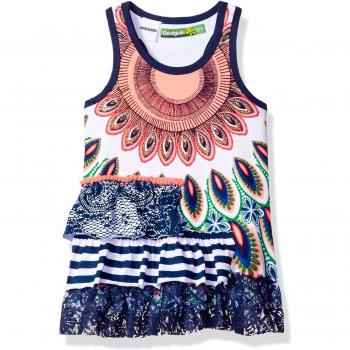 Desigual - Camiseta de tirantes - para niña blanco 3/4 años