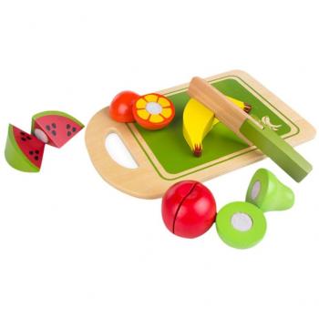 ColorBaby - Juego de frutas, madera natural, 12 piezas