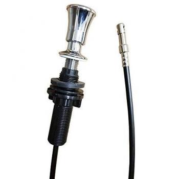 Tirette de Lira en Latón Cromado con Cable de 560mm para Bañera Automática