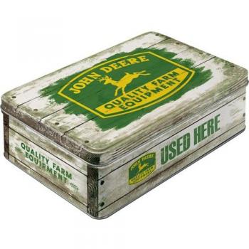 Nostalgic Art 30724 John Deere  QFE Wood, Vorratsdose Flach