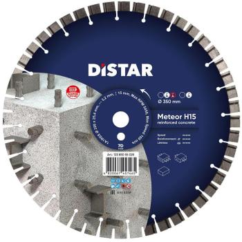 Disco de Corte Diamantado Distar Meteor H15 350mm - Alta Precisión y Durabilidad para Materiales Duros