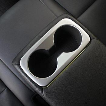 Asiento Auto Car Styling Cromo mate trasero taza de agua Holder ajuste de la decoraciš®n interior Coverspour para Hyundai Tucson 2016
